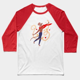 Lady mouse dancing with the Christmas lights Baseball T-Shirt